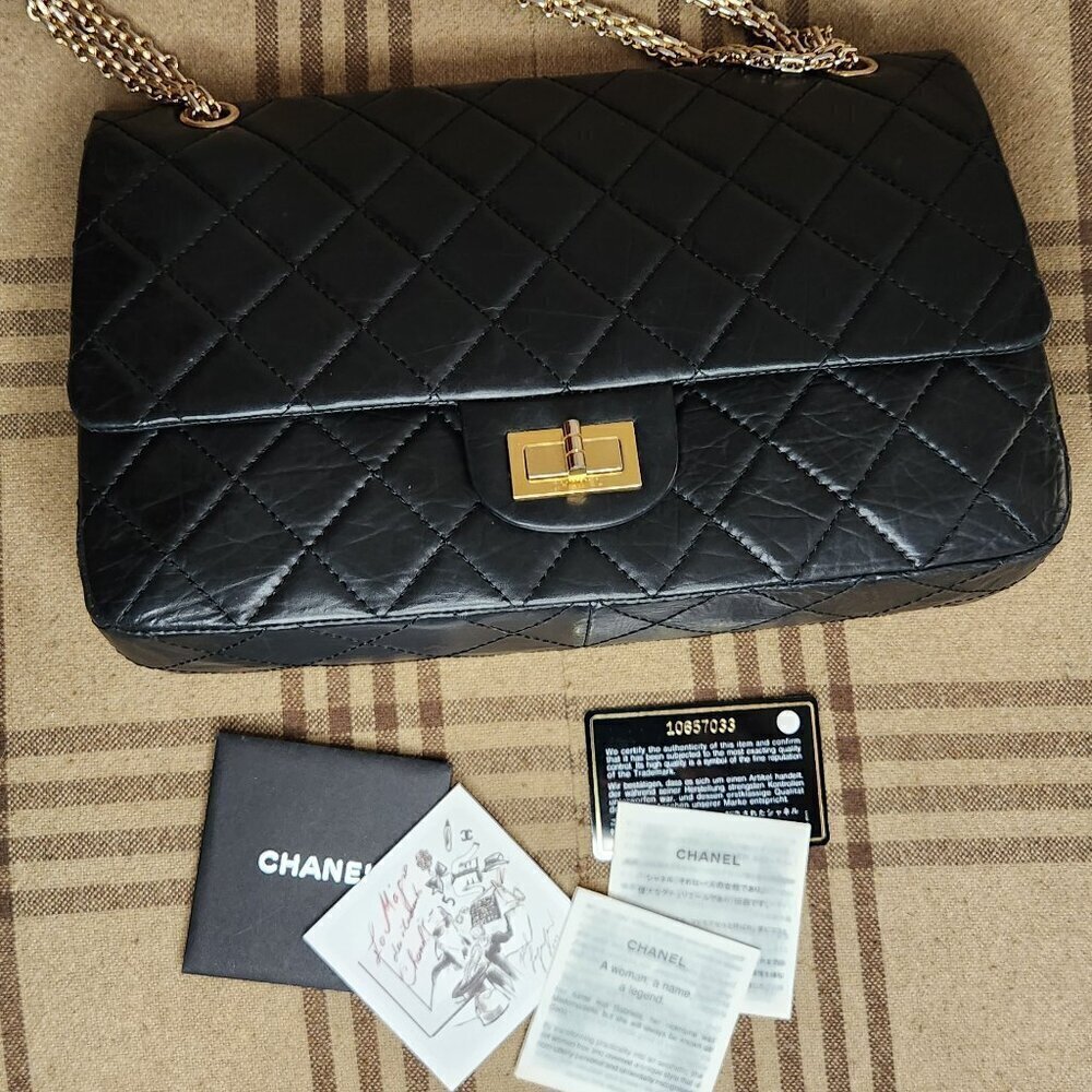 Chanel Black 2.55 – 2005 Quilted Flap Bag, Authentic - Picture 4 of 16